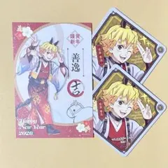 【鬼滅の刃】　我妻善逸　干支イベント2026 コースター　ポストカード　午年