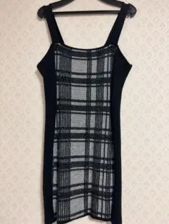 LIPSERVICE リボンフェザーアンサンブルニットワンピース