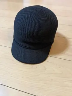 黒　キャスケット　ハンチング