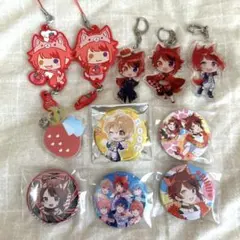 すとぷり 莉犬 缶バッジ キーホルダー まとめ売り