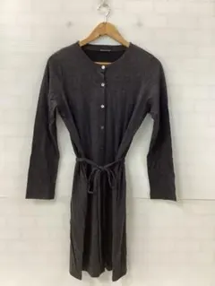 最終値下9.8A257◎ミズイロインド◎ひざ丈ワンピースカットソーワンピグレー系