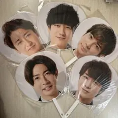 This is 嵐 ジャンボうちわ 個人5種セット【未使用】