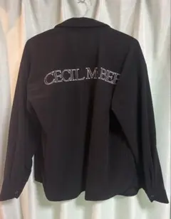 CECIL McBEE黒コーデュロイアウター