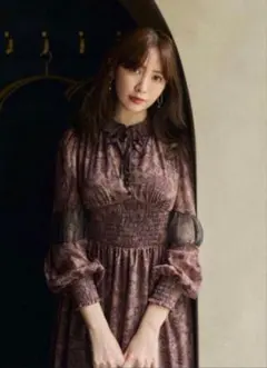 ワンピース herlipto AutumnFloralLaceTrimmedDress S herlipto AutumnFloralLaceTrimmedDress S - メルカリ