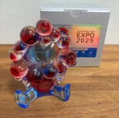 ミャクミャク　クリアフィギュア　レッド×ブルー　新品　大阪万博　expo