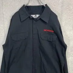 REDKAP レッドキャップ　企業ロゴ　日産　ワークシャツ　長袖　2XL