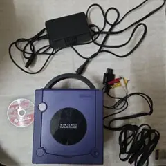 Nintendo GameCube 本体 紫色　実況パワフルプロ野球付き