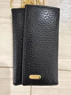 BALLY ブラック レザー キーケース