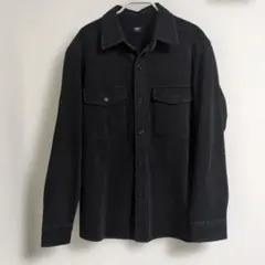 UNIQLO 黒 ジャージーオーバーシャツМサイズ