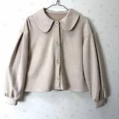 Emsexcite エムズエキサイト 丸襟アウター Mサイズ アイボリー 春物