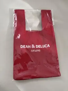 限定　ハワイ ニット　バッグ　トートバッグ　dean&deluca 赤　レッド