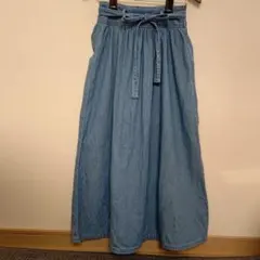 GU  デニムロングスカート　Sサイズ