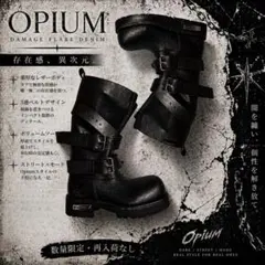 即日発送 y2k opium ヴェノム ブーツ boots風 レザー 27 黒 - メルカリ
