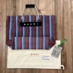 MARNI ストライプ ハンドバッグ 保存袋付きのサムネイル