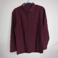 UNIQLO 長袖ネルシャツ チェック ボタンダウン XLサイズ