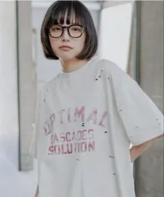 ページボーイ　Tシャツ イエロー ダメージ加工　新品　男女兼用
