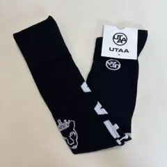 UTAA レディース ゴルフ ハイソックス ブラック