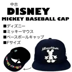 メンズ ベースボールキャップ ディズニー ミッキー Fサイズ ブラック ネイビー