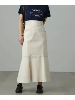 パネル切替マーメイドデニムスカート