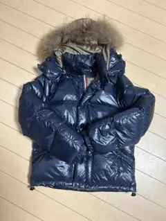 MARK STOREネイビー ファー付きダウンジャケット