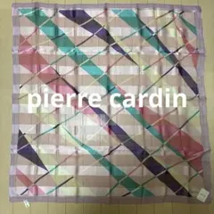 pierre cardin ピエールカルダン　幾何学模様　シルク　スカーフ