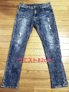 ケミカルウォッシュ スキニーデニムパンツ ウエスト82cm AMIRI