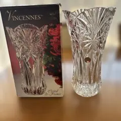 新品未使用　VINCENNES 花瓶　フランス製　クリスタル花瓶　花瓶