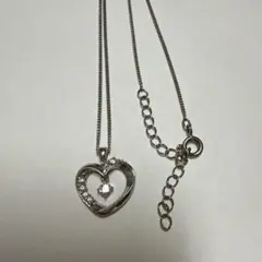 honey Kiss ハート型ネックレス ピンクストーン付き