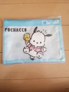 POCHACCO フラットポーチ ブルー