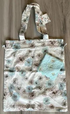 PAUL&JOE 花柄トートバッグとハンカチセット