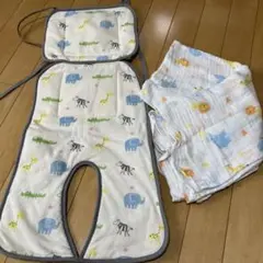 ベビー用 ベビーカーシート 保冷ベビーカーシート　ガーゼケット おまけのサムネイル