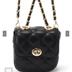 グレイル　キルティングミニショルダーバッグ[tr1134] ブラック