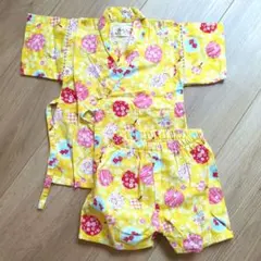 花火柄 甚平 80cm 綿100%