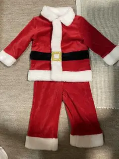 最終お値下げ‼️赤いサンタコスチューム 80サイズ 2回着用のみの美品