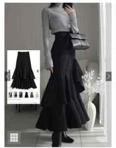 GRL グレイル アシンメトリーティアードマーメイドスカート [ ws03 ]