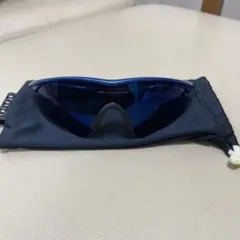 Oakley スポーツサングラス 青 偏光レンズ ケース付き