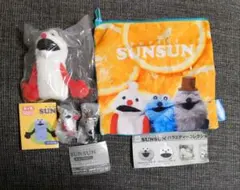 パペットスンスン ノンノン ゾンゾン ポーチ等　セット売り