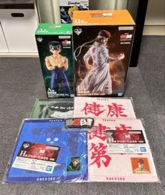 一番くじ幽遊白書 A賞浦飯幽助B賞桑原和真 ロゴラバースタンド付き