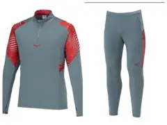 【上下セット】ミズノ トレーニングウェア ハーフジップ＆パンツ ジュニア160