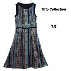 未使用/Otto Collection/ノースリーブワンピース/光沢感/13号