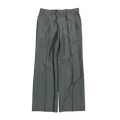 90s 00s gray wide check slacks vintage