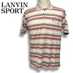 LANVIN SPORT ランバンスポール マルチカラーボーダーポロシャツ Mのサムネイル