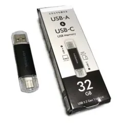 IODATA USBメモリ 32GB TypeA & TypeC USB3.2