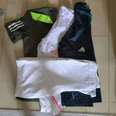 adidas テニス　ハーフパンツ　ゲームシャツ