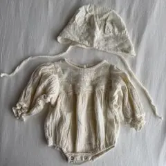 コットンロンパース 帽子付き　韓国子供服