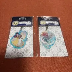 Disney 100 アクリルキーホルダー Happyくじ ベル アリエルのサムネイル