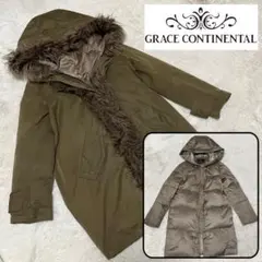 カーキ ダウンジャケット