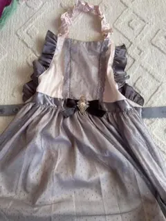 【新品】 フリル付きドレスエプロン 120-130