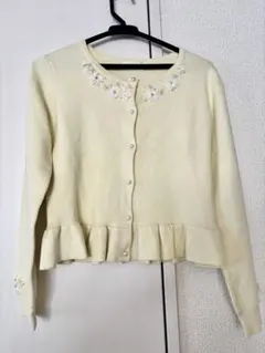 イエローフラワー刺繍カーディガンのサムネイル