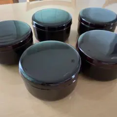蓋付き器　５個セット　ご飯もの　汁もの　祝膳　お正月